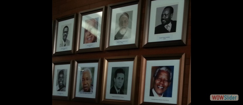 Recognising african presidents at the AU Headquarters.