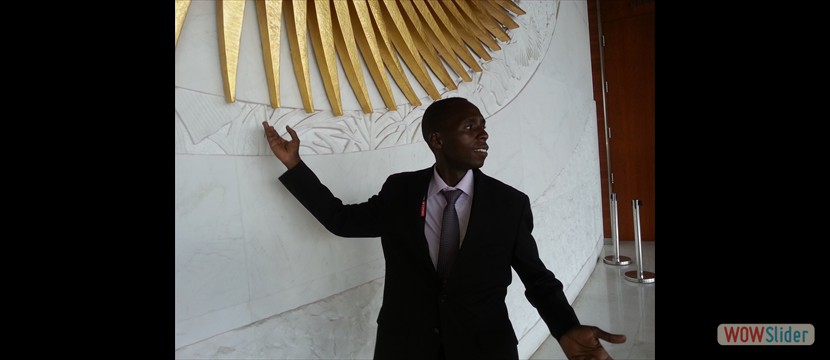 KAWA researcher posing at the African union