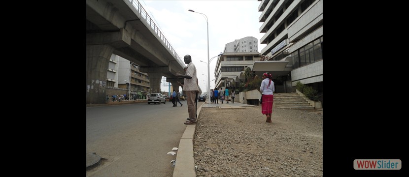 Ethiopia has installed an electric railway in the city. 