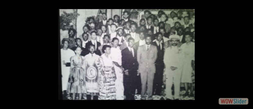 Emperor Haile Sellasie at the forefront