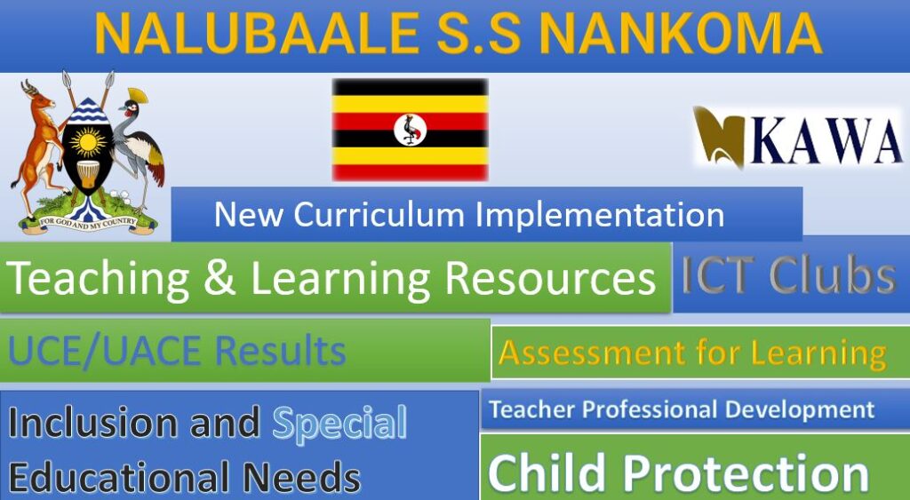 Nalubaale Secondary School New Curriculum Implementation, Teaching and Learning Resources, ICT Club, and Staff Professional Development.